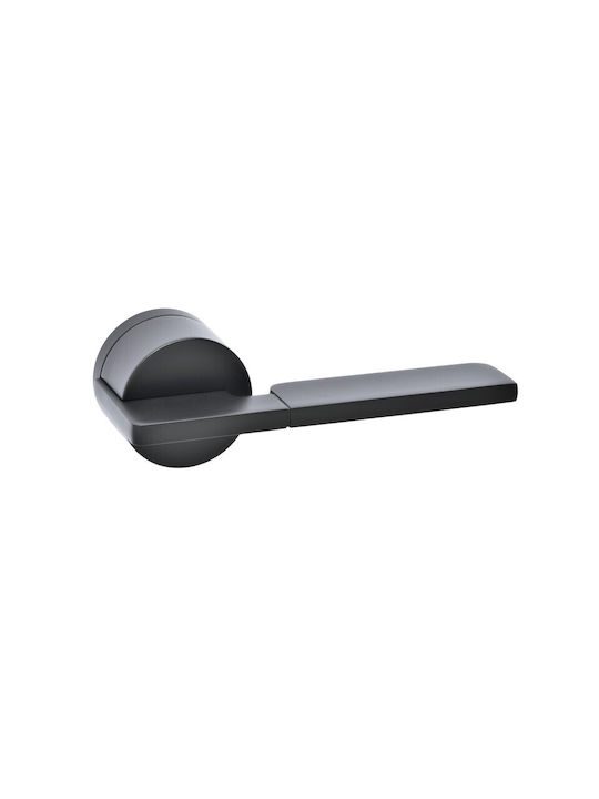 Best Design WC Lever with Rosette 625 Black