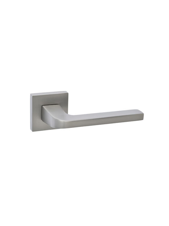 Best Design WC Lever with Rosette 375 Matt Nickel