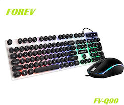 Forev FV-Q90 Μεμβράνης - Σετ με Ποντίκι (Αγγλικό US)