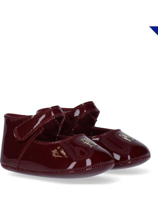 Tommy Hilfiger Weiche Sohlenschuhe für Babys Burgundische Ballerinas