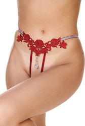Sexy Unterwäsche String Autokordeln Lurex Perlen Burgundisch Sexy Unterwäsche String Autokordeln Lurex Perlen Burgundisch