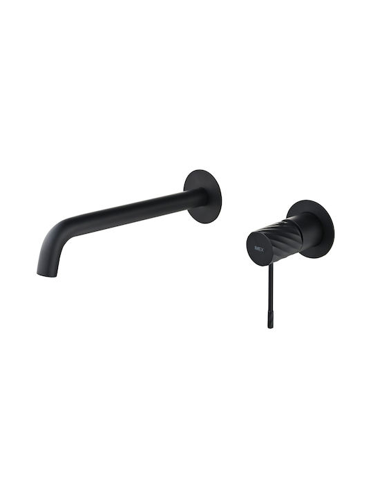 Imex Built-in Faucet Mixer for Bathroom Sink Black