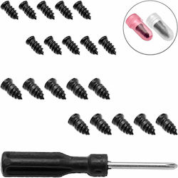 Tire Repair Kit 20 Rubber Screws 6x13mm 7x14mm Screwdriver Oem