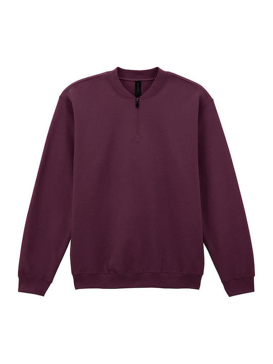 Gildan Softstyle Мъжка Рекламна Блуза Дълъг Ръкав Maroon
