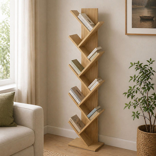 Wooden Bookcase 40x30x174cm