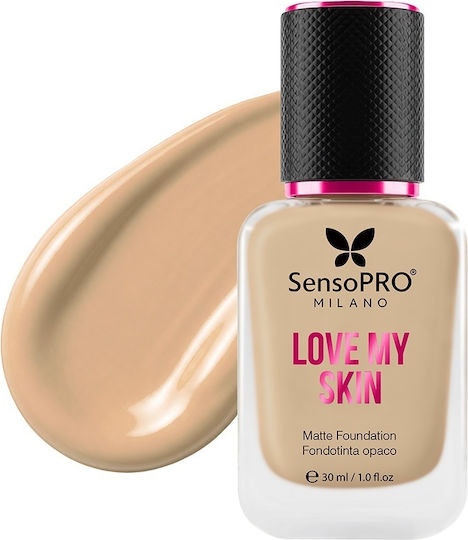 SensoPro Love My Skin Fond de ten lichid S02 Light-warm 30ml