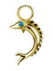 Crazy Needles Charm Ζωάκι Επιχρυσωμένο Μπλε