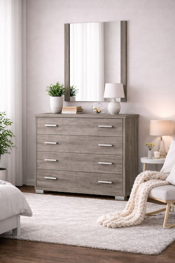 Тоалетка За Спалня Сив 100x39x71см Тоалетка За Спалня Сив 100x39x71см