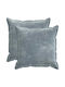vidaXL Dekorativer Kissenbezug Hellblau 70x70cm