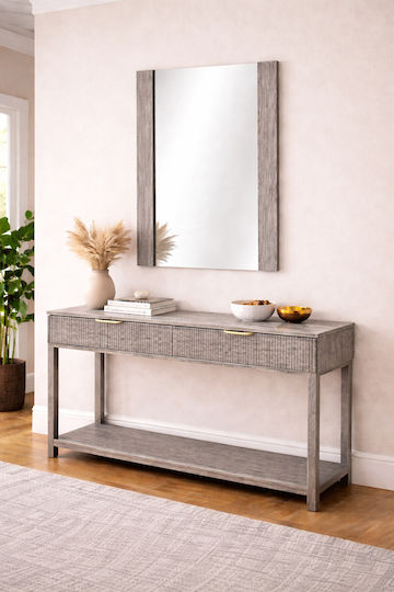 Sarris Wandspiegel mit Grau Rahmen 75x90cm