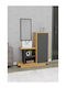 SteweHome Flurmöbel & Aufbewahrung Mit Spiegel Gelb 60x80x90cm