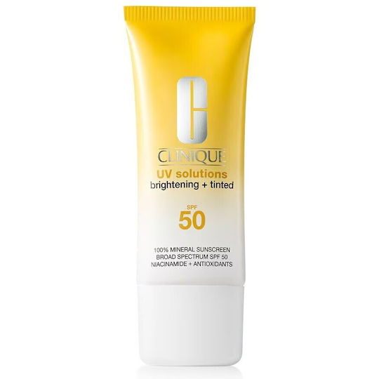 Clinique UV Solutions Brightening + Tinted Mineral Αντηλιακό Προσώπου SPF50 με Χρώμα Medium 40ml
