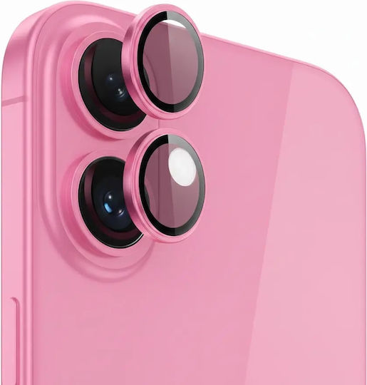 Sunix Tempered Glass Camera Protector Pink for iPhone 16 / 16 Plus / 17