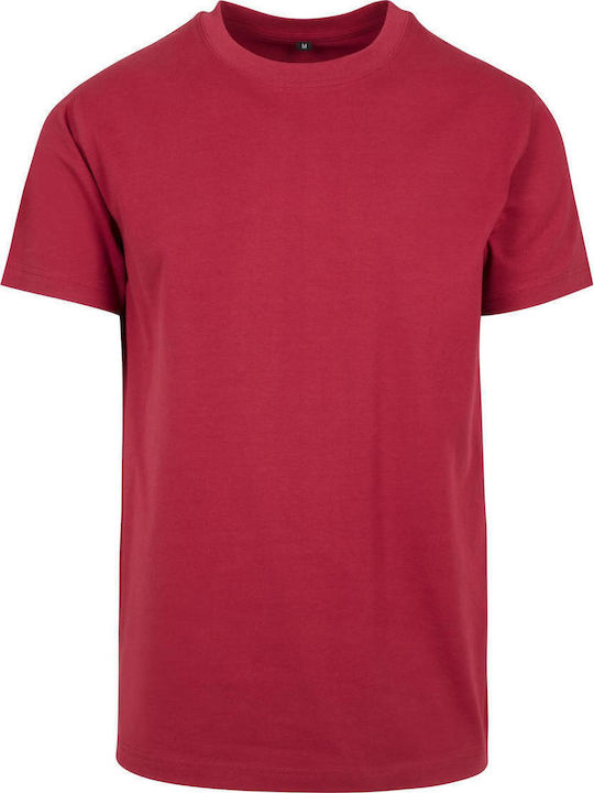 BYB Ανδρικό Διαφημιστικό T-shirt Κοντομάνικο Burgundy