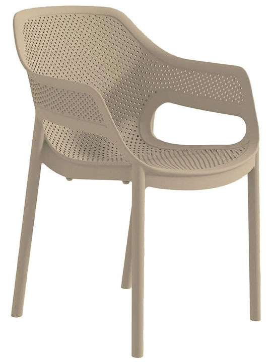 Lianos Gartenstühle Polypropylen Taupe 26x62x47cm