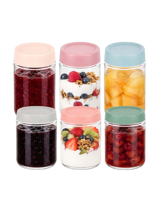 Relaxdays Glas-Mittagsbox Transparent 350ml