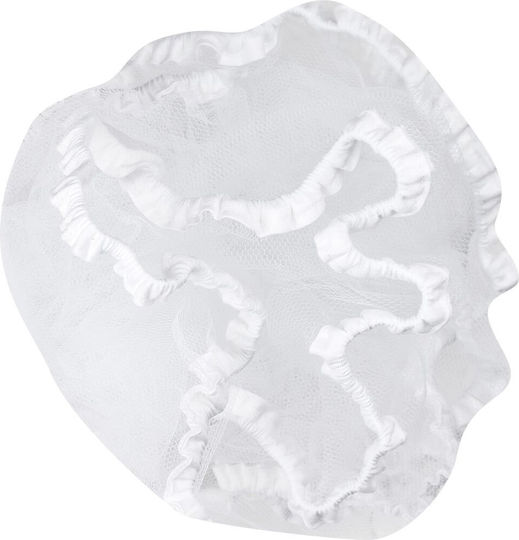 Bunny Bebe Baby Moskitonetz für Kinderwagen aus Tüll mit elastischem Band Weiß 90x120cm