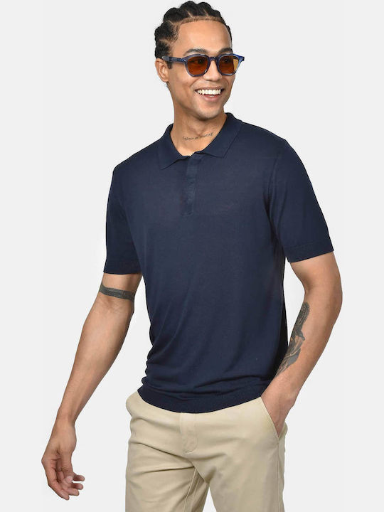 Berto Lucci Polo Men's Blouse Navy