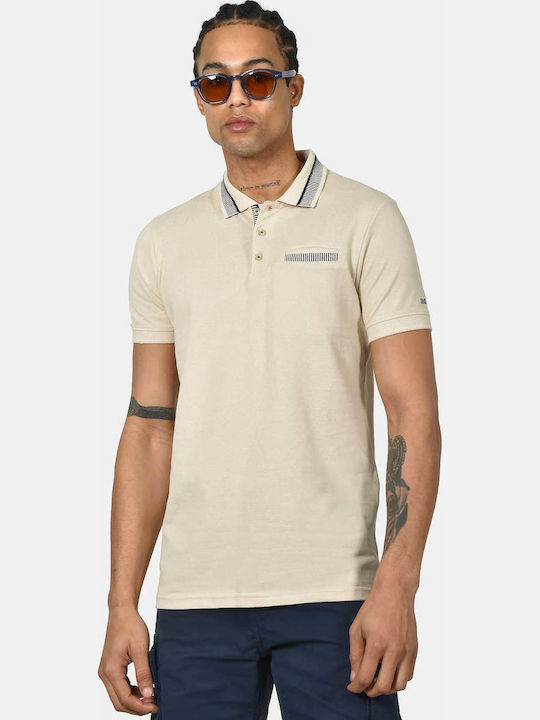 Berto Lucci Polo Men's Blouse Ecru