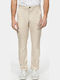 Men's Trousers Chinos Elastic Relaxed Fit Beige