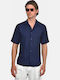 Short Sleeve Shirt in Regular Fit Blue
