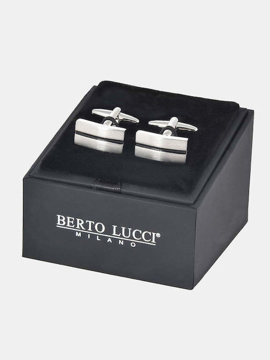 Berto Lucci Silver Colour Cufflinks