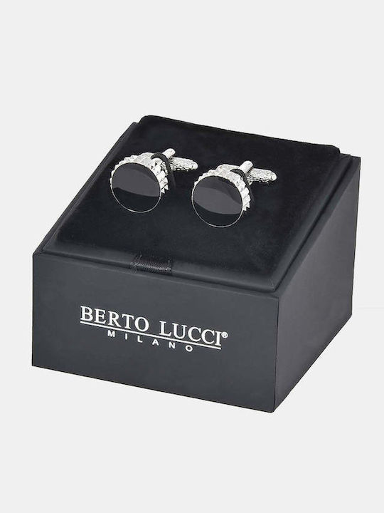 Berto Lucci Cufflinks in Silver Colour