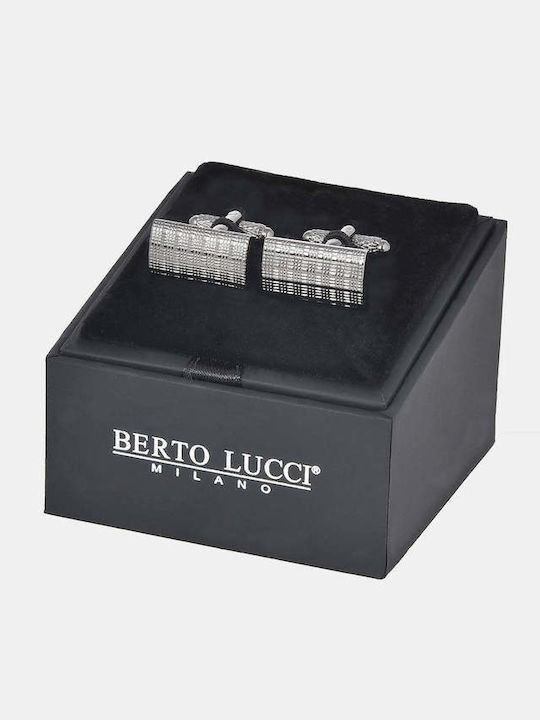 Berto Lucci Silver Colour Cufflinks