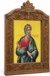 St. Andrew Wooden Carved Saint Icon Thorn 30cm St. Andrew Wooden Carved Saint Icon Thorn 30cm