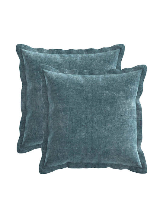 vidaXL Față De Pernă Albastră 40x40cm