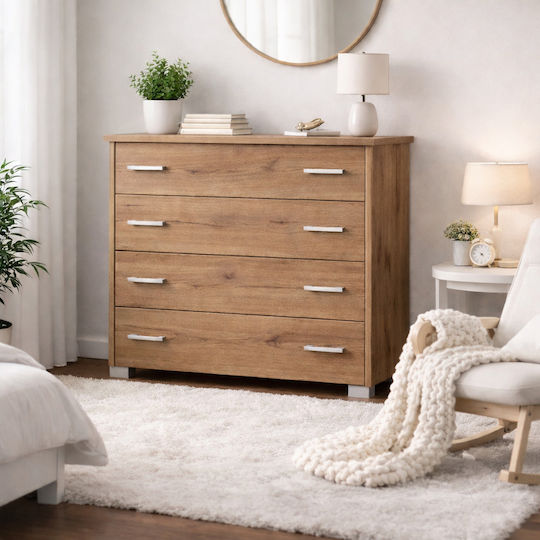 Kommode Schlafzimmer Holzschatten Walnuss 100x39x71cm