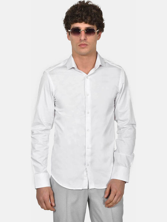 Berto Lucci Long Sleeve Cotton Shirt in Regular...
