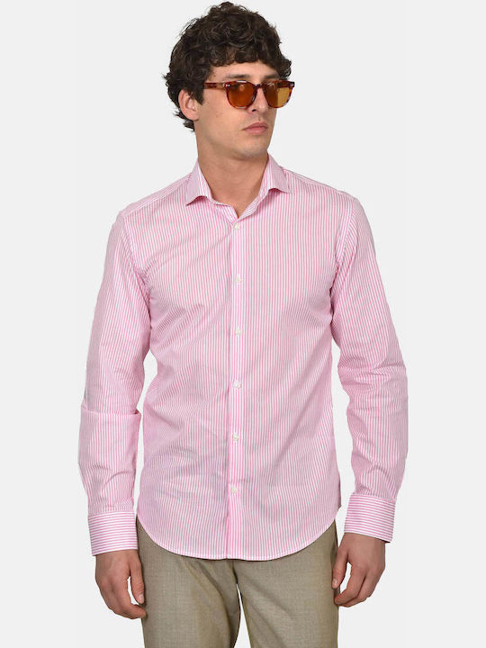 Berto Lucci Long Sleeve Cotton Shirt in Regular...