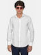 Long Sleeve Cotton Shirt in Regular Fit White