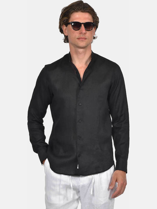 Berto Lucci Long Sleeve Linen Shirt in Regular ...
