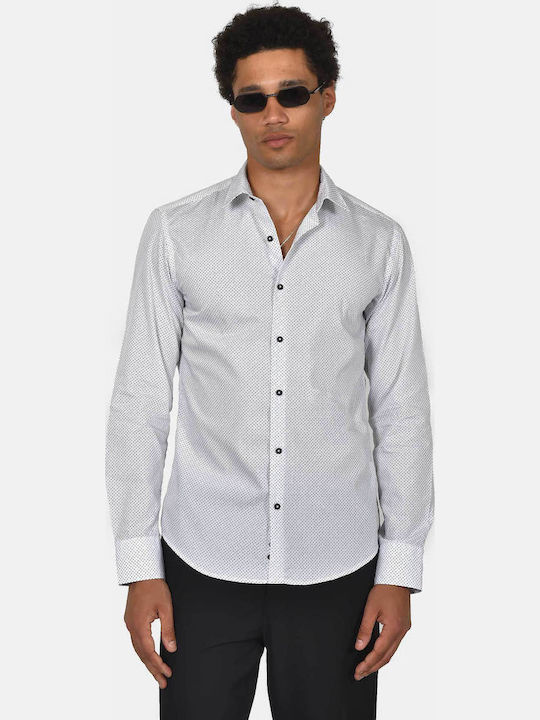 Berto Lucci Long Sleeve Cotton Shirt in Regular...