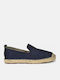 Leather Men's Espadrilles in Blue Color