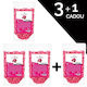 Set 3+1 Gratis Elastisches Wachs Granulate Sensopro Milano Orchidee 100g