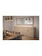 Sarris Sideboard aus Holz mit Spiegel Eiche 180x50x80cm