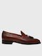 Leder Herren Mokassins in Braun Farbe