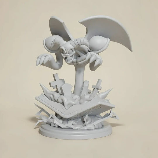 Небоядисана 3D Фигура Toon Summoned Skull Yugioh Боядисване DIY Подарък Цветове 30 см 1:6