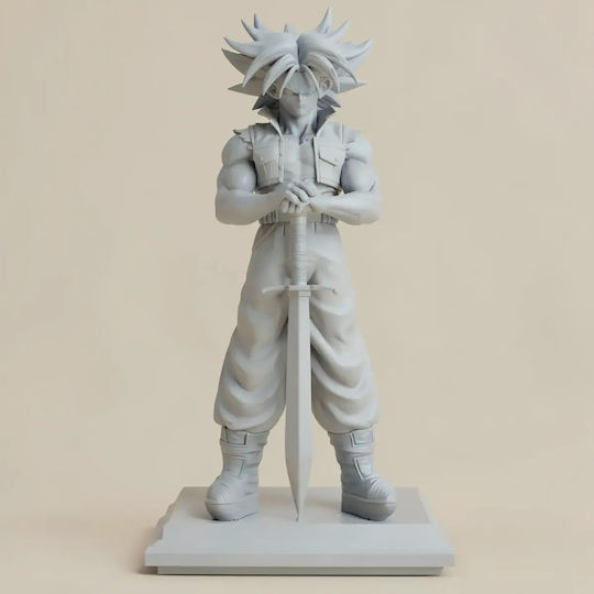 Άβαφη 3d Φιγούρα Future Trunks Stand Sword 3d Βάψιμο Diy Δώρο Χρώματα 15,2 Cm 1:12
