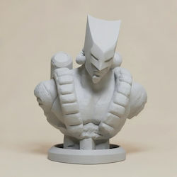 Unpainted 3D Figure Jojo Bizarre Adventure World Bust Digital Sculpture Painting DIY Gift Colors 20 Cm 1:8 Unpainted 3D Figure Jojo Bizarre Adventure World Bust Digital Sculpture Painting DIY Gift Colors 20 Cm 1:8
