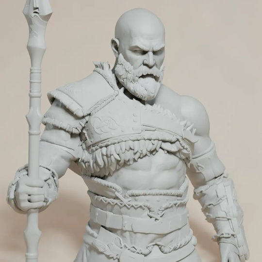 Άβαφη 3D Фигура Kratos Богът на войната 313 мм Боядисване DIY Подарък Цветове 30 см 1:6