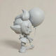 Unpainted 3D Figure Pennywise Tweety Life Size Painting DIY Gift Colors 15.2 Cm 1:12