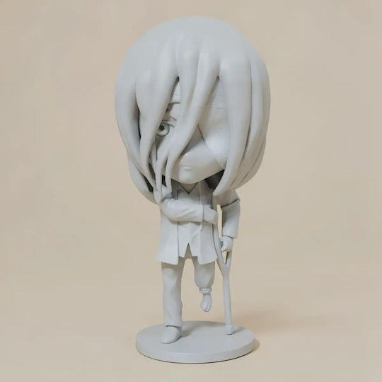 Unpainted 3D Figure Eren Kruger Nendoroid From Attack on Titan Painting DIY Gift Colors 15.2 Cm 1:12