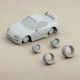 Unpainted 3D Figure Model Kit Car Toyota Supra Mk4 Painting Diy Gift Colors 15.2 Cm 1:12