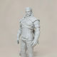 Figurină 3D Nevopsită Geralt Rivia Witcher 3 Poziție Cu Bază 3D Vopsire Diy Cadou Culori 20 Cm 1:8