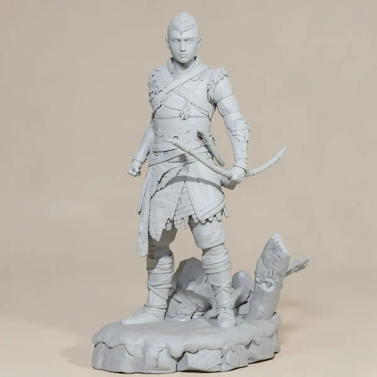 Небоядисана 3D Фигура Atreus Богът На Войната Ragnarok 3D Боядисване DIY Подарък Цветове 30 См 1:6