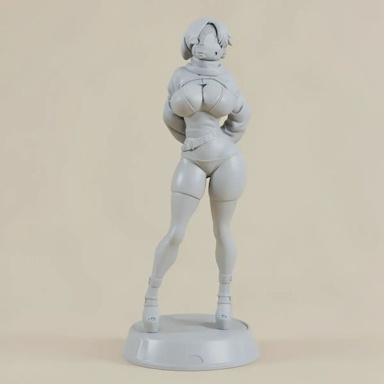 Unpainted 3D Figure Shygal Thicc 3D Printing Model Super Mario Painting DIY Gift Colors 30 Cm 1:6